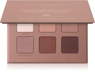 SOSU Cosmetics Matte Eyeshadow Palette paleta de sombra para os olhos tom Cool 6x1.3 g