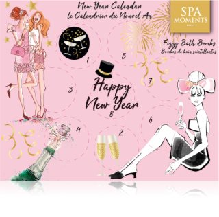 Spa Moments Happy New Year Sparkling Bath Bombs New Year’s countdown calendar