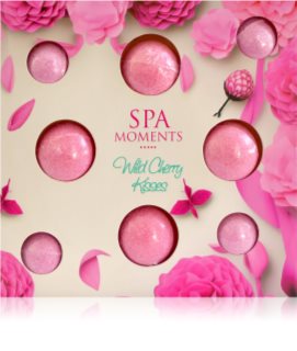 Spa Moments Wild Cherry Kisses poreilevat kylpypommit