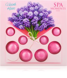 Spa Moments Hiacinth Kisses poreilevat kylpypommit