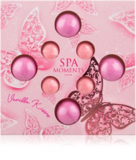 Spa Moments Vanilla Kisses poreilevat kylpypommit