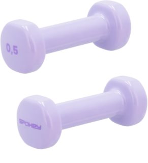 Spokey Shape vinyl dumbbell set 2x0.5 kg