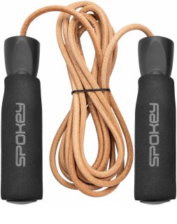 Spokey Quick Skip Leather corda per saltare 280 cm