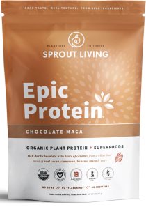 Sprout Living Epic Protein Organic veganský protein příchuť Chocolate & Maca 455 g