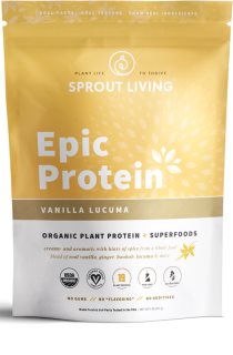 Sprout Living Epic Protein Organic veganský protein příchuť vanilla & lucuma 455 g