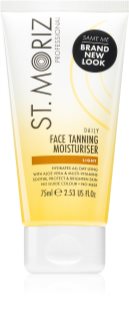St. Moriz Daily Tanning Face Moisturiser хидртиращ автобронзиращ крем  за лице тип Light 75 мл.