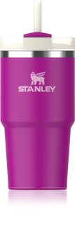 Stanley Quencher H2.O FlowState™ Tumbler tumbler z nehrdzavejúcej ocele s rúrkou malý Violet Blossom 600 ml