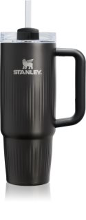 Stanley Quencher H2.O FlowState™ Fluted Tumbler неръждаема термочаша със сламка средни Black PVD 890 мл.