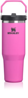 Stanley Quencher H2.O FlowState™ Tumbler pahar din oțel inoxidabil cu pai medium Hot Pink 1 buc