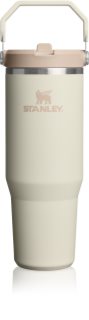 Stanley IceFlow™ Flip Straw 2.0 Tumbler неръждаема термобутилка за вода Cream 890 мл.