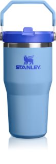 Stanley IceFlow™ Flip Straw 2.0 Tumbler неръждаема термобутилка за вода Blue Sky 590 мл.
