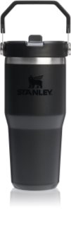Stanley IceFlow™ Flip Straw 2.0 Tumbler неръждаема термобутилка за вода Black 2.0 410 мл.