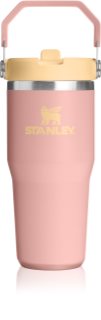 Stanley IceFlow™ Flip Straw 2.0 Tumbler Thermosflasche aus rostfreiem Stahl Peach Rose 410 ml