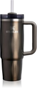 Stanley Quencher H2.O Fluted Tumbler gobelet en acier inoxydable avec paille grand format gunmetal shine 1 pcs