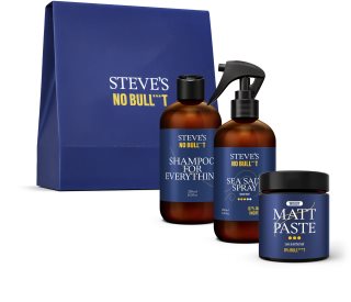 Steve's No Bull***t Hair Care Trio Box Geschenkset für das Haar für Herren
