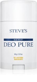Steve's DEO PURE Blue Velvet deodorant fără conținut săruri de aluminiu 60 g