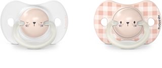 Suavinex Night & Day Physiological 0-6 m dummy Pink Lion 2 pc
