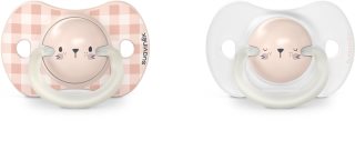 Suavinex Night & Day Physiological 6-18 m пустушка Pink Rabbit 2 кс