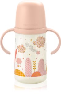 Suavinex Dreams Second børneflaske med håndtag Pink 6 m+ 270 ml