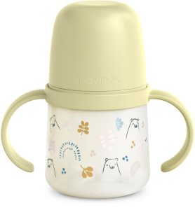 Suavinex Bear dječja bočica s ručkama Green 150 ml