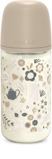 Suavinex Wonderland SX Pro Physiological Anti-Colic Glass cumisüveg üvegből M Medium Flow 3 m+ Liberty Cream 240 ml