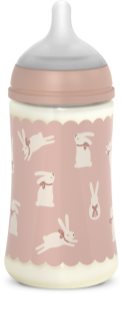 Suavinex Wonderland SX Pro Physiological Anti-Colic kūdikių buteliukas M Medium Flow 3 m+ Pink Bunny 270 ml