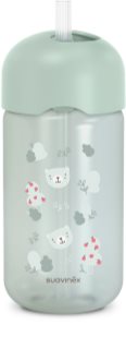 Suavinex Wild & Free Bottle garrafa com palhinha Green 18m+ 340 ml