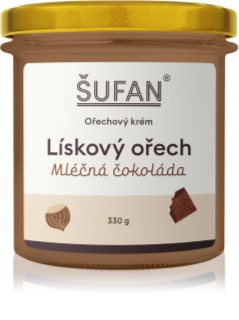 Šufan Lískový ořech s mléčnou čokoládou ořechová pomazánka s čokoládou 330 g