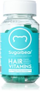 SugarbearPRO® Hair Vitamins oursons en gélatine pour raffermir la peau et avoir de beaux cheveux 74 cps