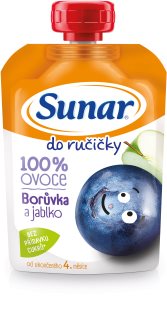 Sunar do ručičky Čučoriedka a jablko detský príkrm 100 g