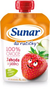 Sunar do ručičky Jahoda a jablko detský príkrm 100 g