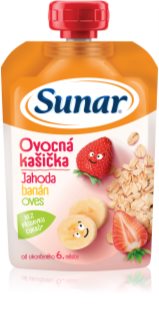 Sunar ovocná kašička jahoda, banán, ovos detský príkrm 120 g