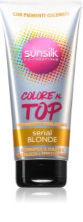 Sunsilk Top Colour intenzív ápolás semlegesíti a sárgás tónusokat Serial Blonde 180 ml