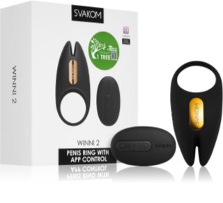 Svakom Winni 2 App pénisz gyűrű black 9,6 cm