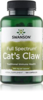 Swanson Cat's Claw kapsułki na wsparcie układu odpornościowego 100 caps.