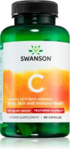 Swanson Witamina C z bioflawonoidami 500mg kapsułki na wsparcie układu odpornościowego 90 caps.
