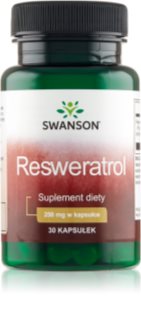 Swanson Resveratrol 250mg kapsułki dla prawidłowego funkcjonowania układu krążenia 30 caps.