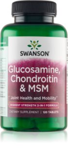 Swanson Glukozamina, Chondroityna & MSM odżywianie stawów
