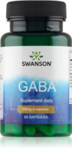 Swanson GABA 250mg wsparcie dobrego samopoczucia psychicznego 60 caps.