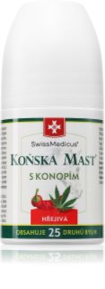 SwissMedicus Koňská mast s konopím hřejivá roll- on 90 ml