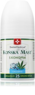 SwissMedicus Koňská mast s konopím chladivá roll- on 90 ml