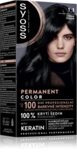Syoss Permanent Color coloration cheveux permanente teinte 1_1 Black 1 pcs