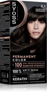 Syoss Permanent Color coloration cheveux permanente teinte 3_1 Dark Brown 1 pcs
