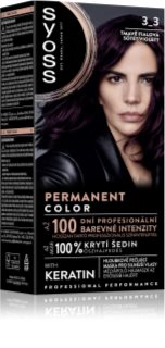Syoss Permanent Color Pernamente Haarkleuring Tint 3_3 Dark Violet 1 st