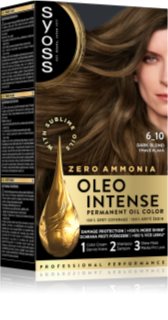 Syoss Oleo Intense μόνιμη βαφή μαλλιών με έλαιο απόχρωση 6-10 Dark Blond 1 τμχ