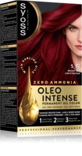 Syoss Oleo Intense tinta permanente per capelli con olio colore 5-92 Bright Red 1 pz