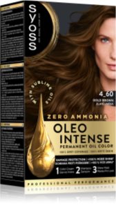 Syoss Oleo Intense trajna boja za kosu s uljem nijansa 4-60 Gold Brown 1 kom