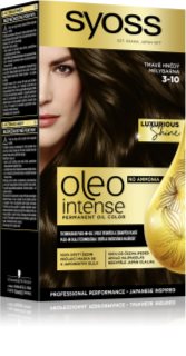 Syoss Oleo Intense coloration cheveux permanente à l'huile teinte 3-10 Deep Brown 1 pcs