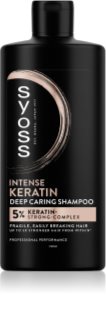 Syoss Intense Keratin Schampo med keratin För att behandla bräckligt hår 440 ml
