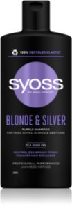 Syoss Blonde & Silver violettes Shampoo für blonde und graue Haare 440 ml